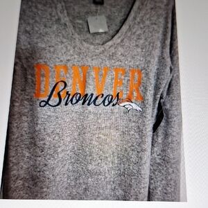 NFL Denver Broncos Gray Long Sleeve Tee